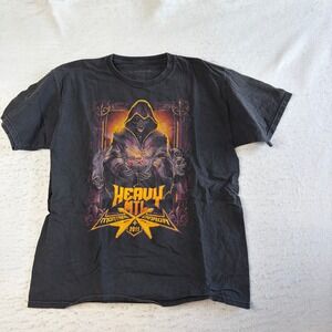 IF Merch Heavy MTL 2011 Concert T-Shirt Large Black Graphic Festival Montreal